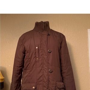 Women's Chocolate Brown Puffer Coat